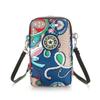 Estilo coreano Multi-Camada Mini Celular Bolsa Bolsa Moeda Flor Pano Bolsa Embreagem Bolsa Nova Chegada Ombro Único Crossbody Bolsa de Braço Feminino