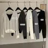 Cardigã de lã fina com decote V, best-seller transfronteiriço, para mulheres, estilo casual de tricô, caimento solto, manga longa, tamanho plus