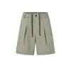Rumei Verano Estilo Callejero Americano Retro Pantalones Cortos Funcionales Rectos Pierna Ancha Ropa de Trabajo Pantalones de Cinco Puntos Casual Suelto para Hombre Pantalones de Longitud Media