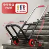 Carrito con ruedas para subir escaleras para transportar artículos pesados, carrito de equipaje portátil, carrito plegable para el hogar tirado a mano