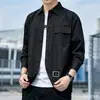 Camisa de colarinho estilo Hong Kong, literária e artística, para primavera/outono, camisa de trabalho moderna e versátil para homens, business casual, qualidade de exportação, tamanho grande