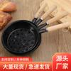 Barbacoa Carbón Múltiples Especificaciones Mango de Madera Olla Cuchara de Carbón 14cm/16cm Herramienta de Barbacoa Cuchara de Carbón Transfronteriza Personalizada Barbacoa Olla Negra