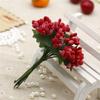 Ramo de flores con núcleo de cuentas de vidrio, guirnalda de bayas, decoración nupcial para boda, tocado, material para caja de dulces, accesorios con cuentas de hojas