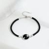 Collar de pareja de plata esterlina s925 de bambú original, diseño simple original, cadena para clavícula, collar de ágata, regalo de San Valentín