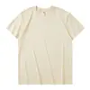 Camiseta de Algodón Manga Corta para Hombre Verano Transpirable Cuello Redondo Camiseta Deportiva Exterior Color Sólido Ropa de Trabajo Comercio Exterior Mayorista