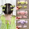 Nuevo Estilo Primavera y Verano Lazo Cadena de Perlas Hilo de Gelatina Pinza para el Cabello Bola de Pelo Niña Pequeña Accesorio para el Cabello Par de Pasadores de Princesa