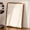 Nuevo Marco de Fotos de Cobre con Esquinas Estilo Chino Hecho a Medida Cualquier Tamaño Pintura Caligráfica Marco Exterior Colgante de Pared Marco para Pintura China Marco Vacío Sensación de Enmarcado