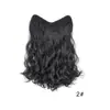 Postizo para Mujer con 4 Clips, Extensión de Cabello Largo Rizado en Forma de V de una Pieza, Peluca Rizada de Onda Grande en Forma de U, Rizos Naturales