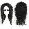 Peluca Michael Jackson Estilo Nuevo Europeo y Americano Transfronterizo Lana Negra Rizada Cabello Rizado Mediano Largo Cos Set de Cabello para Hombre Venta al por Mayor