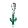 Pulsera con colgante de planta de dibujos animados transfronteriza Colgante de cactus del desierto Accesorio de cuerda DIY Pulsera para mujer Accesorio hecho a mano Colgante