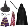 D Accesorios de Cosplay de Harry Potter Sombrero Mágico de Harry Potter Gafas de Harry Potter Corbata Varita Mágica