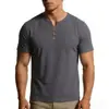 2026 Verano Nuevo Transfronterizo Camiseta de Algodón y Lino de Manga Corta para Hombre Estilo Chino Casual Retro Camiseta de Cuello V Pequeño para Hombre