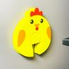 Com armazenamento para pendurar EVA espessado cartão de porta de desenho animado arquivo de porta clipe de fechamento de porta de segurança infantil amortecedor de mão painel de toque da porta