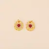 Colgante de Calabaza Hueca Esmaltada Chapado en Oro que Conserva el Color para Pulsera o Collar DIY Accesorios de Joyería Colgante Pequeño Tejido con Hilo Rojo