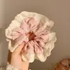 Elástico de Renda para Intestino Grosso, Prendedor de Cabelo de Alta Qualidade, Elástico, Cabeça de Bola Grande, Prendedor de Rabo de Cavalo, Acessório de Cabelo de Corda