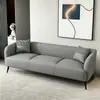 Sofá de cuero estilo nórdico, apto para dos o tres personas, con un diseño lujoso, ideal para apartamentos pequeños, propiedades de alquiler, hoteles, salas de estar y salas de juegos