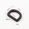 Fabricante 20 ~ 25mm fivela de plástico D-ring meio anel mais alta D Fivela mochila fita ajustável fivela em forma de D fornecimento