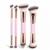 Pincel de Base e Blush Dupla Face Transfronteiriço Cerdas Macias Ferramentas de Maquiagem Pincel para Contorno Pincel para Pó Solto Conjunto de Pincéis de Maquiagem