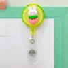 Insignia de enfermera de plástico de dibujos animados hebilla telescópica fácil de tirar permiso de trabajo tarjeta de autobús juego de cordón insignia licencia de fábrica venta al por mayor