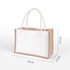 Fábrica de bolsa tote de lona da moda bolsa de lona com LOGO estampado moda de alta qualidade para fora bolsa tote de lona de grande capacidade