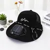 Sombrero con Ventilador Solar de Verano de Ala Ancha, Parasol para Exteriores, Anti-UV, Gorra con Visera Recargable por USB, Sombrero de Protección Solar