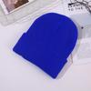 Gorro de Tricô Grosso Transfronteiriço, Gorro de Tricô Listrado, Gorro de Inverno Espesso Unissex, Gorro de Tricô para Circunferência Craniana Grande, Gorro de Tricô Feminino em Estoque