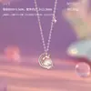Collar Original de Plata Pura S999 "Caballo de Ensueño" para Mujer Versión Coreana Pulsera Linda Dulce con Hermosa Atmósfera Aretes de Botón Venta al por Mayor