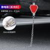 Eliminador de estática para coche, ajustable, de cadena única, de metal, reflectante, electrostático, para colgar, antiestático
