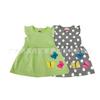 Vestido de princesa para meninas de verão 2020, novo estilo coreano, vestido estampado fofo para meninas de 2 a 3 anos, crianças da moda