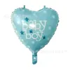 Cochecito de bebé transfronterizo huella de pie botella globos de papel de aluminio primer cumpleaños del bebé revelación de género globos de cumpleaños al por mayor