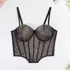 Top Ajustado Popular de Estilo Europeo y Americano para Chicas Atrevidas con Espalda Bonita y Diseño de Hombros Descubiertos para Fiestas, Bares, Corsé de Ballena de Talla Grande