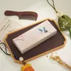 Caja de regalo clásica de papel estilo chino con tapa y base, adecuada para peines, pulseras de semillas de Bodhi y otros artículos; caja de embalaje rectangular, exquisitamente diseñada
