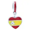 Panjia hilo comercio exterior nuevo colgante de bandera personalidad caliente moda pulsera de esmalte DIY femenina con cuentas