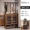 Gabinete para Zapatos Puerta Principal del Hogar con Taburete para Cambiar Zapatos Gabinete de Entrada Integrado Pantalla para Sala de Estar con Colgador Gabinete Divisor para Sofá