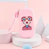 Nova bolsa de moedas criativa de silicone transfronteiriça, bolsa de armazenamento de desenhos animados de grande capacidade, bolsa transversal portátil à prova d'água, bolsa para celular