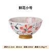 Tigela de arroz japonesa importada com coruja, esmalte sob a flor da libélula, utensílios de mesa de cerâmica, tigela de coelho de desenho animado, tigela infantil