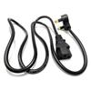 Cable de alimentación de cola pequeño de 1.2 m, estándar británico, para host de computadora, proyector, enchufe de tres clavijas, cable estándar británico británico