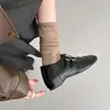 Zapatos Pequeños de Cuero de Estilo Británico para Mujer que Aumentan la Altura 2026 Nuevo Otoño Súper Bonitos Zapatos de Salón Mary Jane Mocasines para el Trabajo