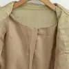 Chaqueta corta de estilo retro con cuello alto, lavada y desgastada para mujer, otoño casual versátil, top único con cremallera