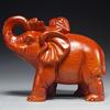 Par de Adornos de Elefante Tallados en Palo de Rosa, Símbolos Auspiciosos y de Buena Suerte para Decoración Artesanal del Hogar, Sala de Estar, Oficina y Entrada