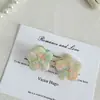 Pinza para el Cabello Pequeña Floral Suave para Mujer, Mini Pasador de Acetato con Pedrería, Pinza Lateral, Venta al por Mayor de Fábrica