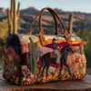 2026 Nova Série Animal Cavalo Transfronteiriça Bolsa de Viagem Acolchoada Portátil para Curta Distância Bolsa Multifuncional para Esportes Fitness