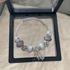 Pulseira com elemento de apanhador de sonhos azul estilo Panjia, temperamento feminino, simples coreana, estudante, amigas Mori, pulseira atacado