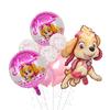 Wang Wang Team Set Cachorro Balão Patrulha Desenho Animado Filme De Alumínio Ryder Tiantian Festa Infantil Decoração De Aniversário Balão