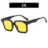 Europa y Estados Unidos montura de gafas ópticas de personalidad de moda transfronteriza se puede equiparar con montura de gafas para miopía lente cuadrada plana luz azul anti-ins