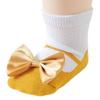 Calcetines Antideslizantes para Bebé con Lazo Zapatos de Ballet Falsos para Niños Calcetines de Algodón para el Suelo de Bebé Princesa Española