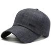 Gorra de Béisbol a Cuadros, Gorra con Visera, Sombrero de Sol para Hombre, Sombrero Deportivo Casual con Protección Solar, Sombrero Versátil de Ala Ancha para Adulto