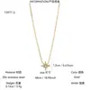 Colar Duplo Camadas Empilhável Estilo Ins Japonês Coreano Personalizado Simples Versátil Aço Inoxidável Banhado a Ouro 18k Cravejado com Diamante Estrela Lua para Mulheres