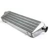 Radiador intercooler universal de alumínio 530x180x58mm, diâmetro externo de entrada e saída 63mm, intercooler modificado montado na frente