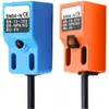 Sensor de proximidade quadrado SN04-N três fios normalmente aberto indutivo metálico CC 24V sensor de limite NPN